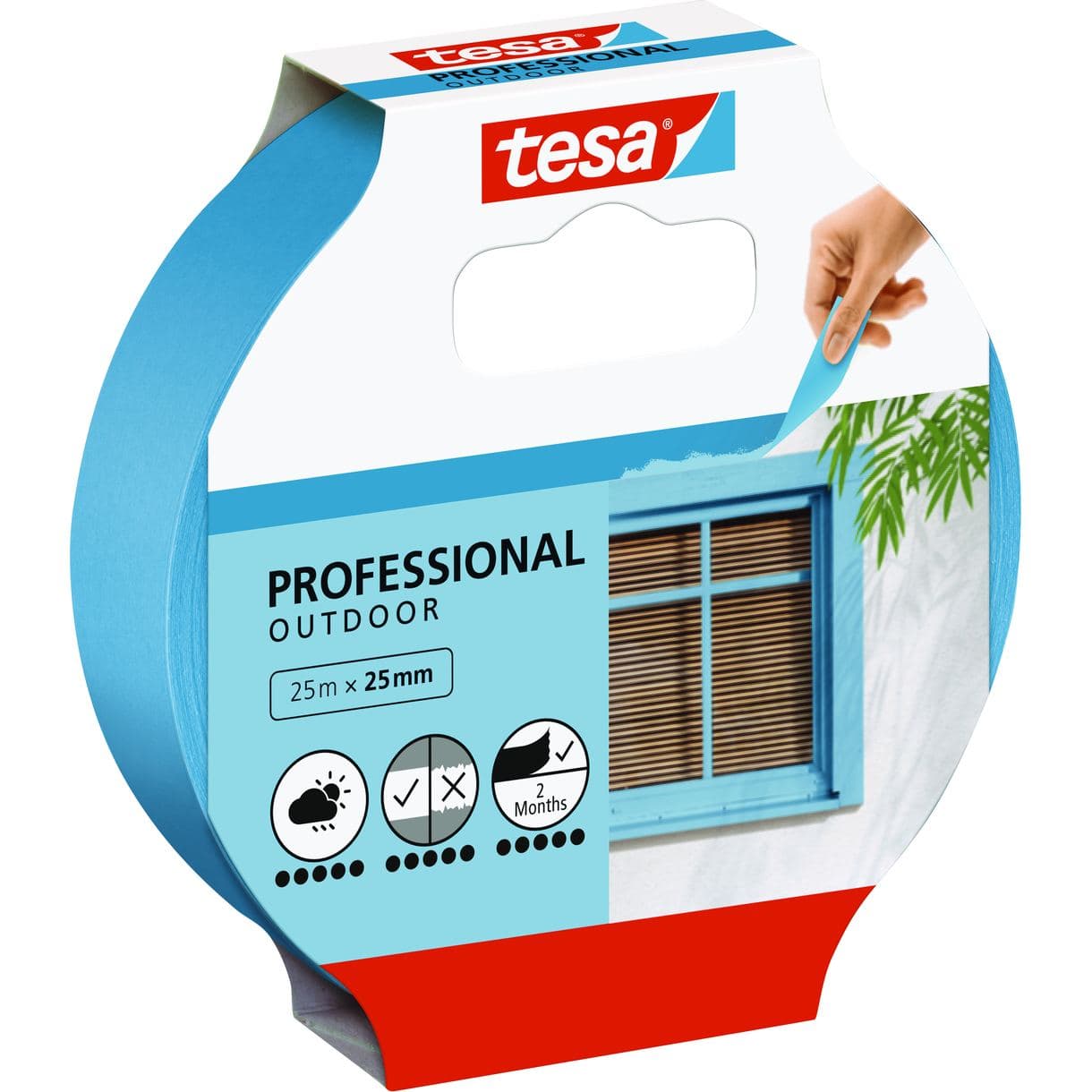 MASKERINGSTEJP PROFESSIONAL 56250 OUTDOOR TESA 25MM 25M
