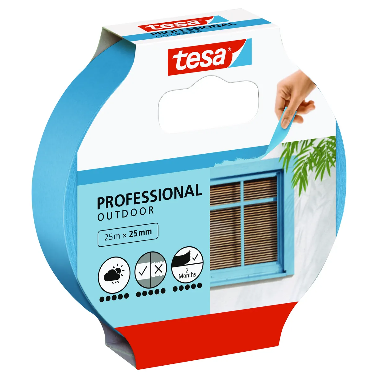 MASKERINGSTEJP PROFESSIONAL 56250 OUTDOOR TESA 25MM 25M