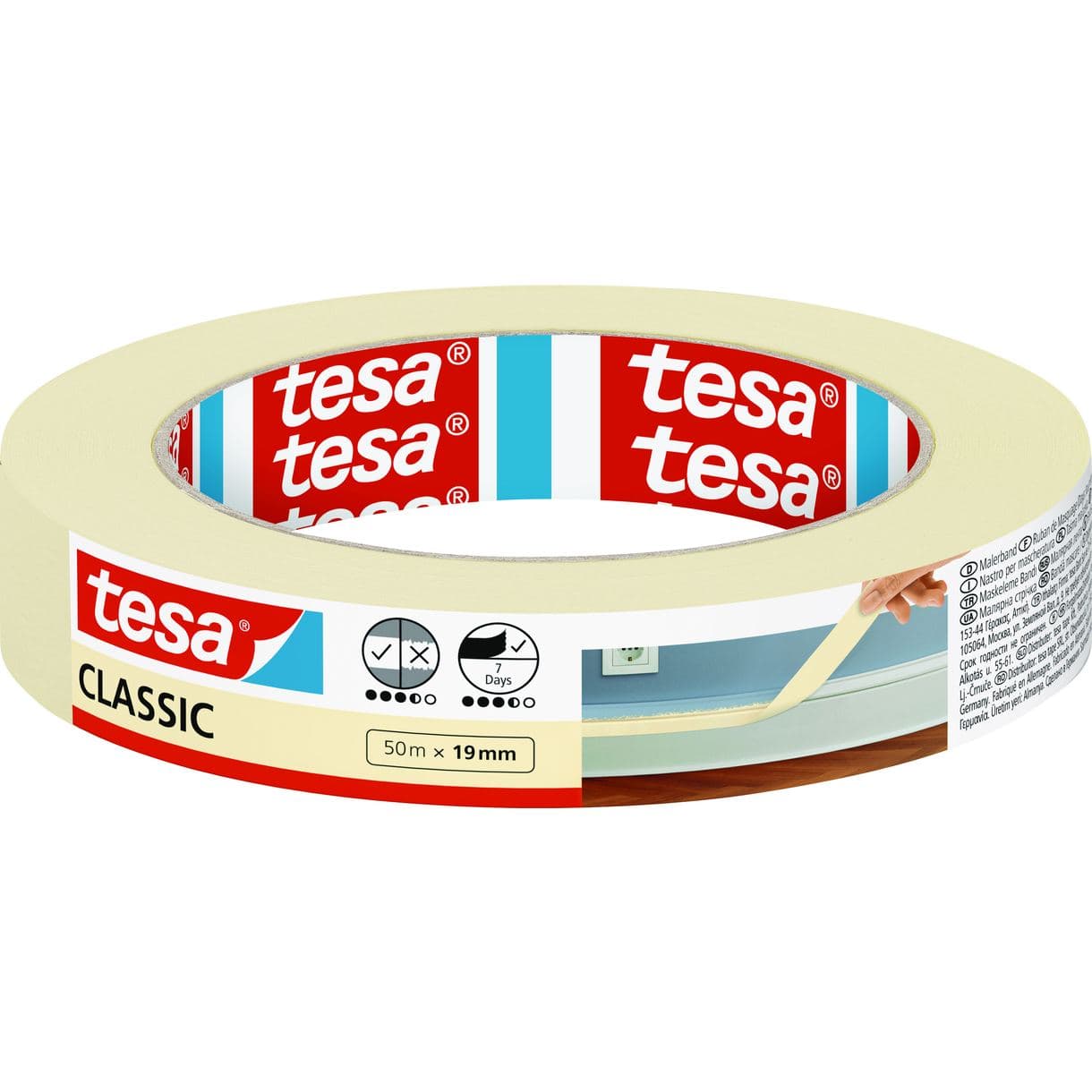 MASKERINGSTEJP CLASSIC 52803 TESA 19MM 50M