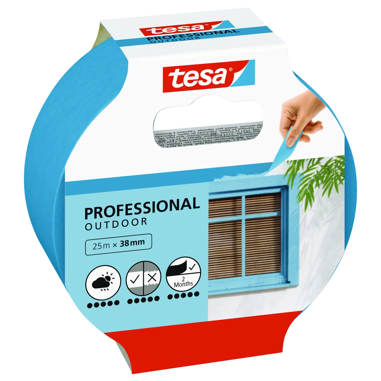 MASKERINGSTEJP PROFESSIONAL 56251 OUTDOOR TESA 38MM 25M