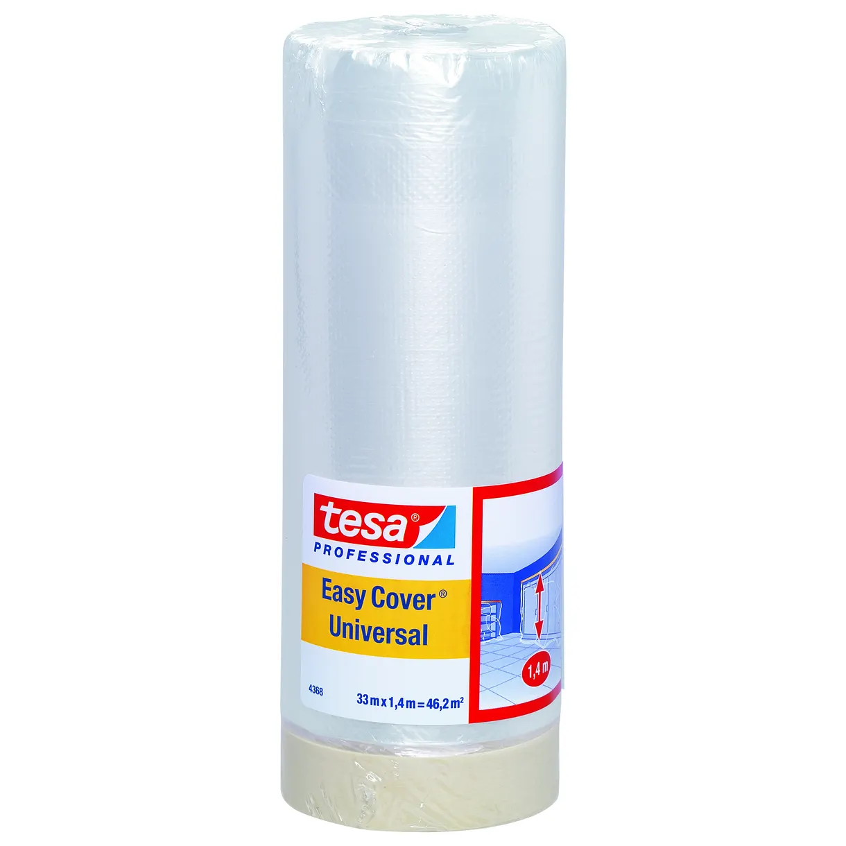 MASKERINGSFOLIE EASY COVER UNIVERSAL TESA 33MX1400MM