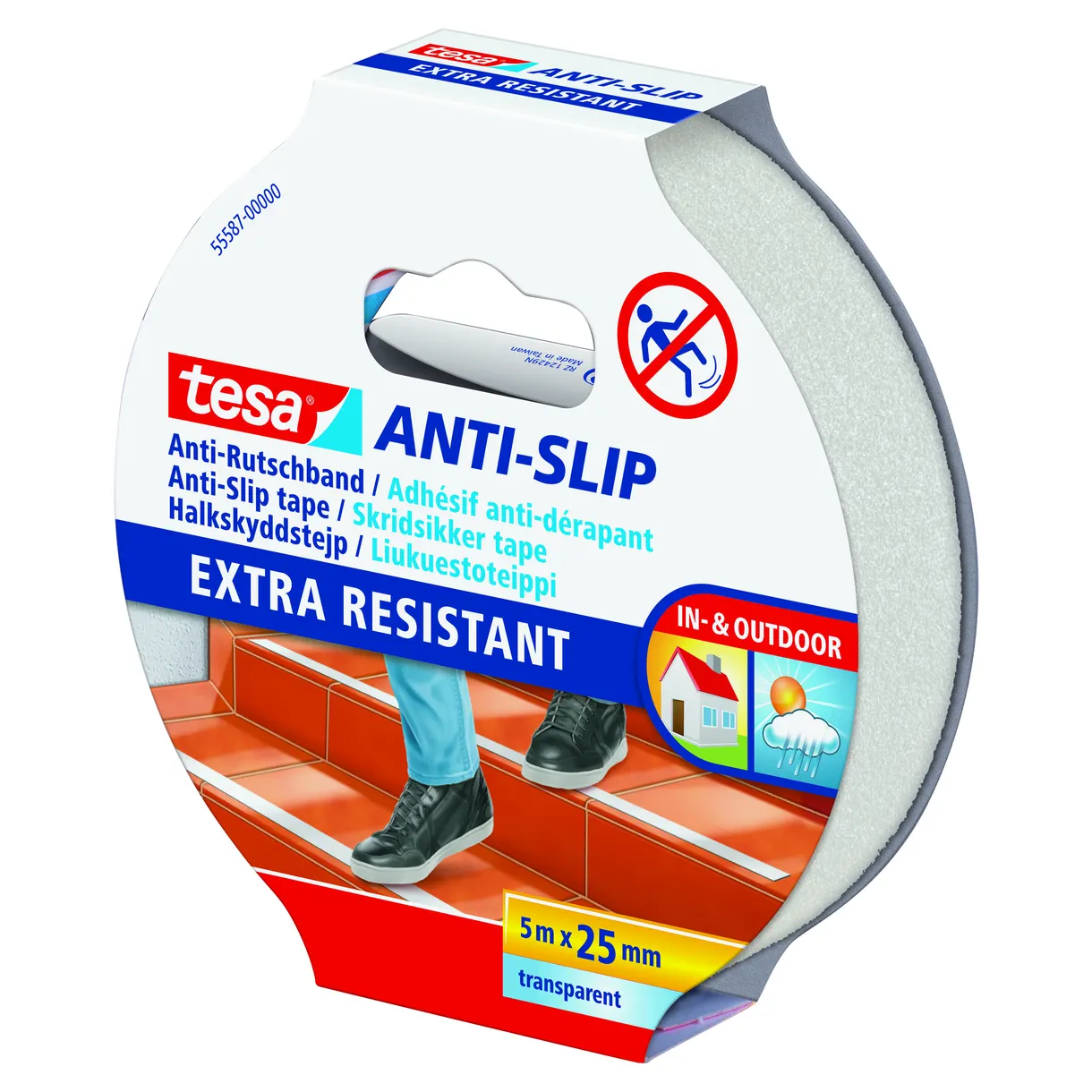 HALKSKYDDSTEJP 55587 TESA TRANSPARENT 5MX25MM