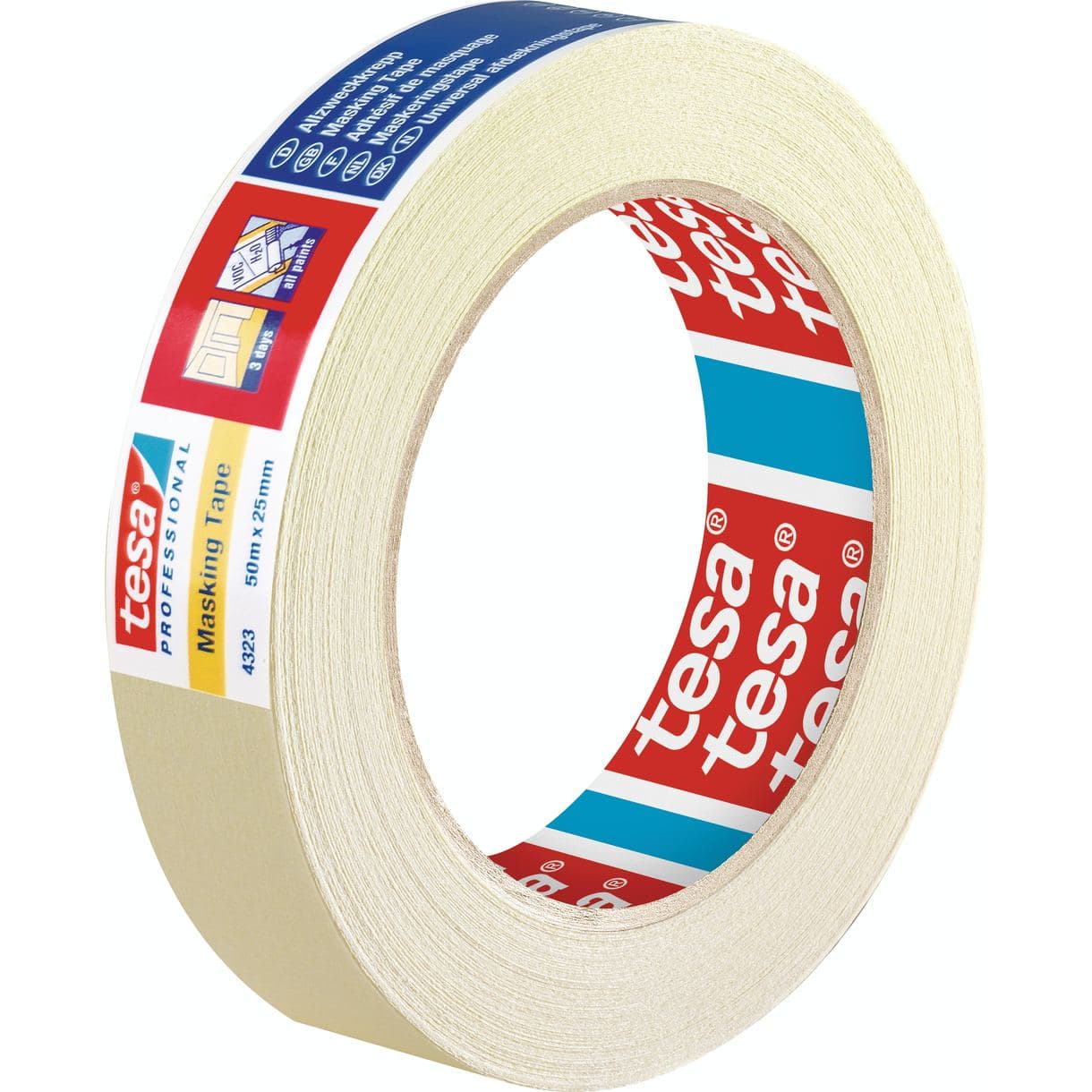 MASKERINGSTEJP 4323 TESA 3 DAGAR 50MX25MM