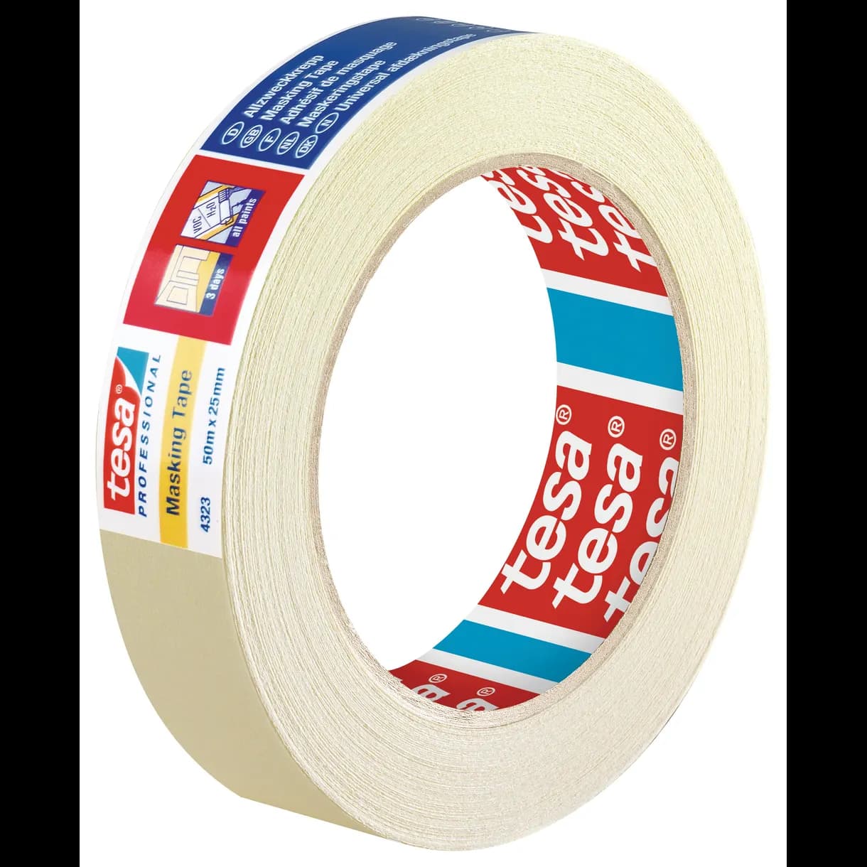 MASKERINGSTEJP 4323 TESA 3 DAGAR 50MX25MM