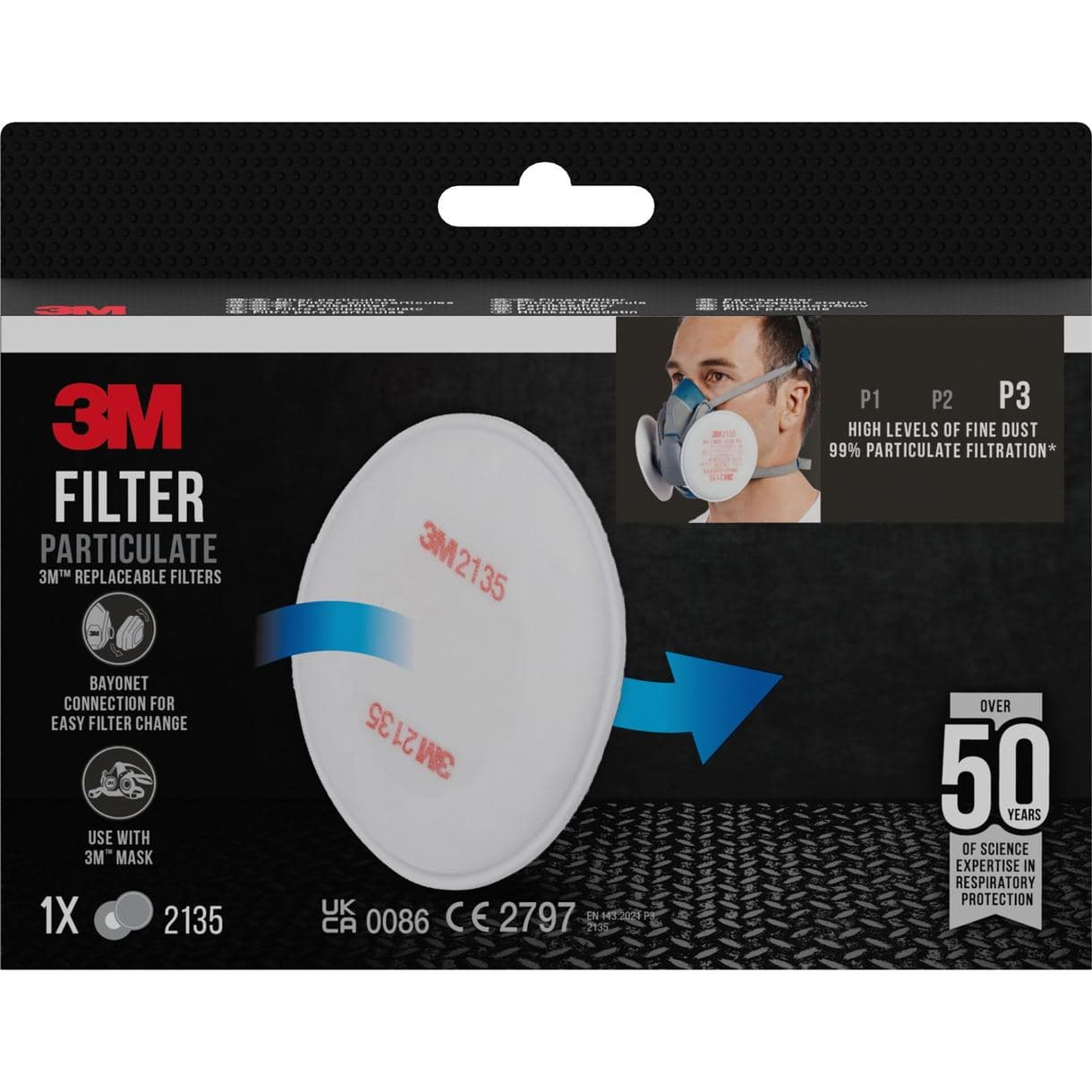 PARTIKELFILTER 2135 P3 FÖR 6000+6500-SERIERNA 1ST