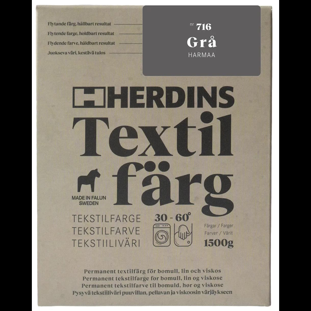 TEXTILFÄRG FLYTANDE GRÅ