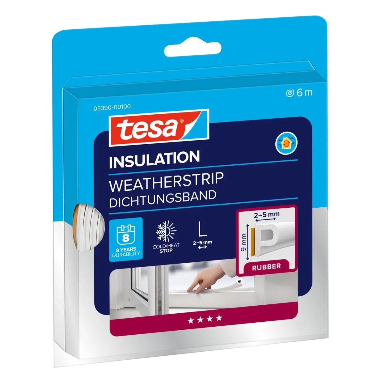 TÄTNINGSLIST P-LIST 5390 TESA 6MX9MMX5,5MM VIT