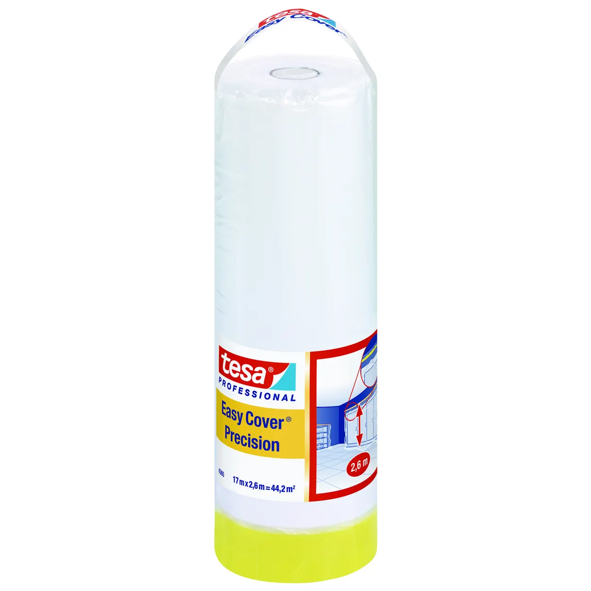 MASKERINGSFOLIE EASY COVER PRECISION TESA 17MX2600MM