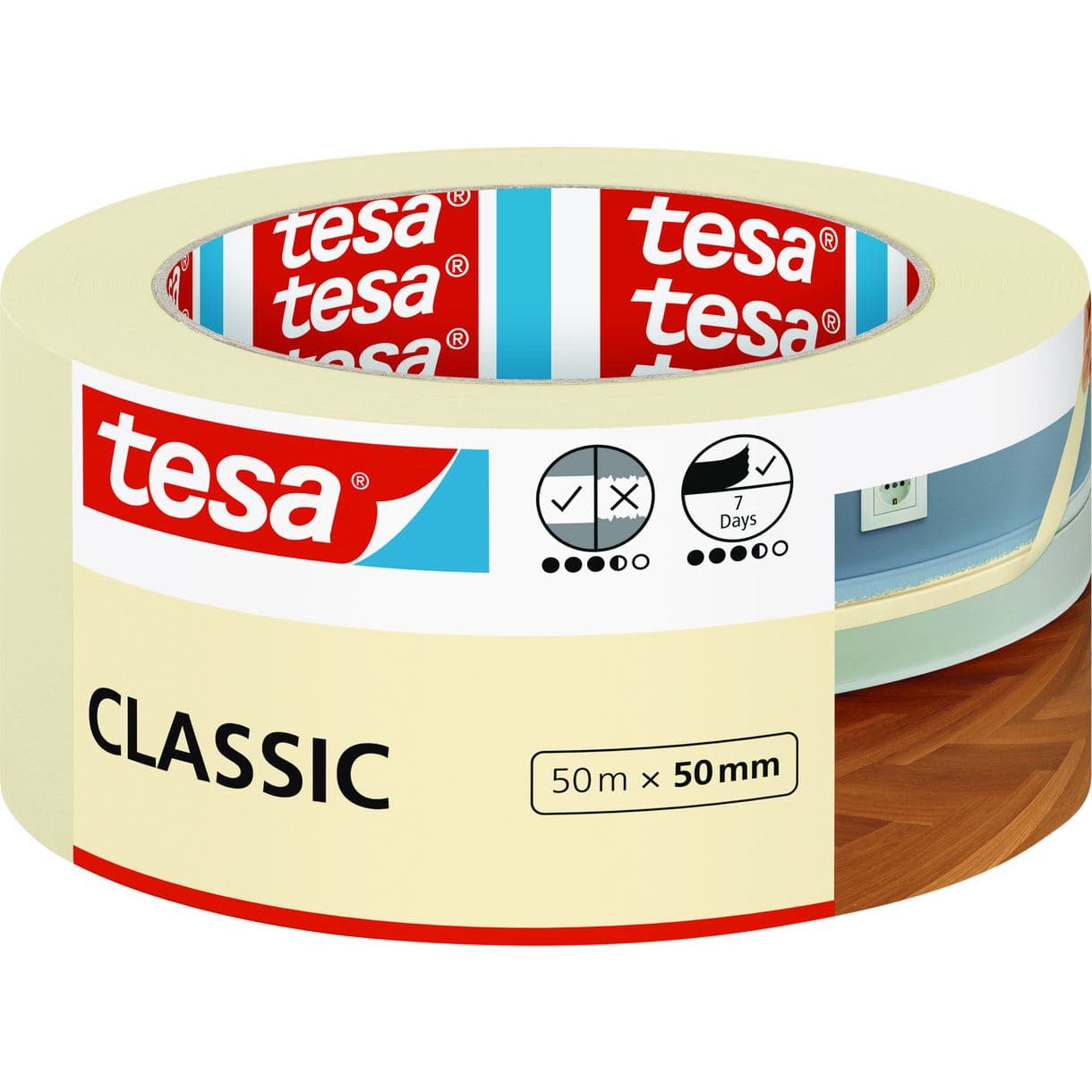 MASKERINGSTEJP CLASSIC 52807 TESA 50MM 50M