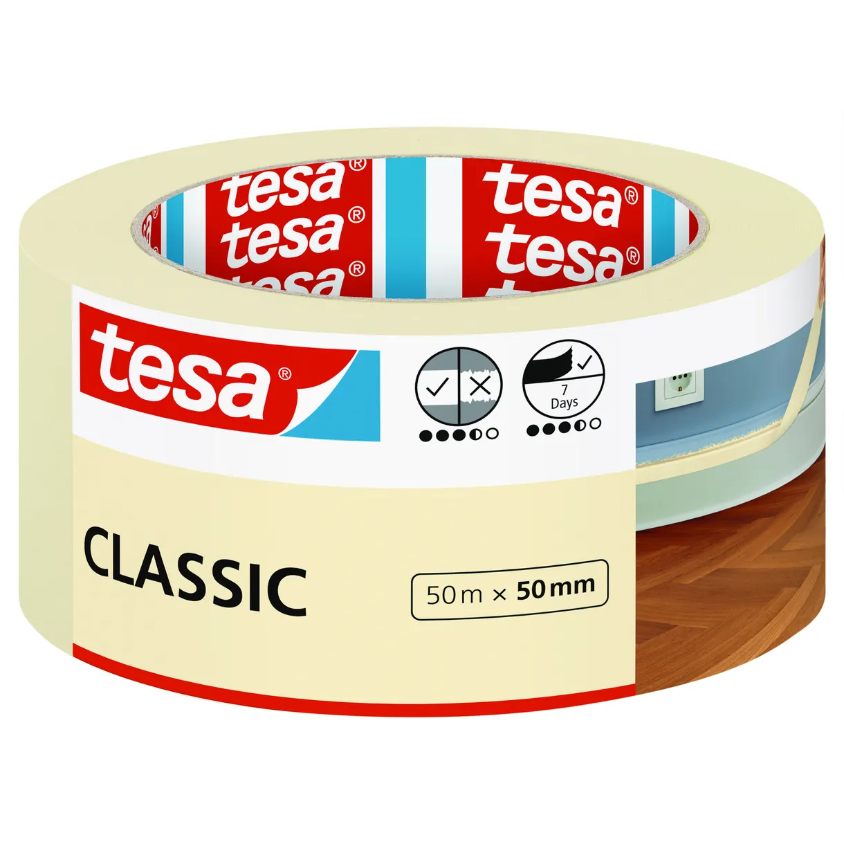 MASKERINGSTEJP CLASSIC 52807 TESA 50MM 50M