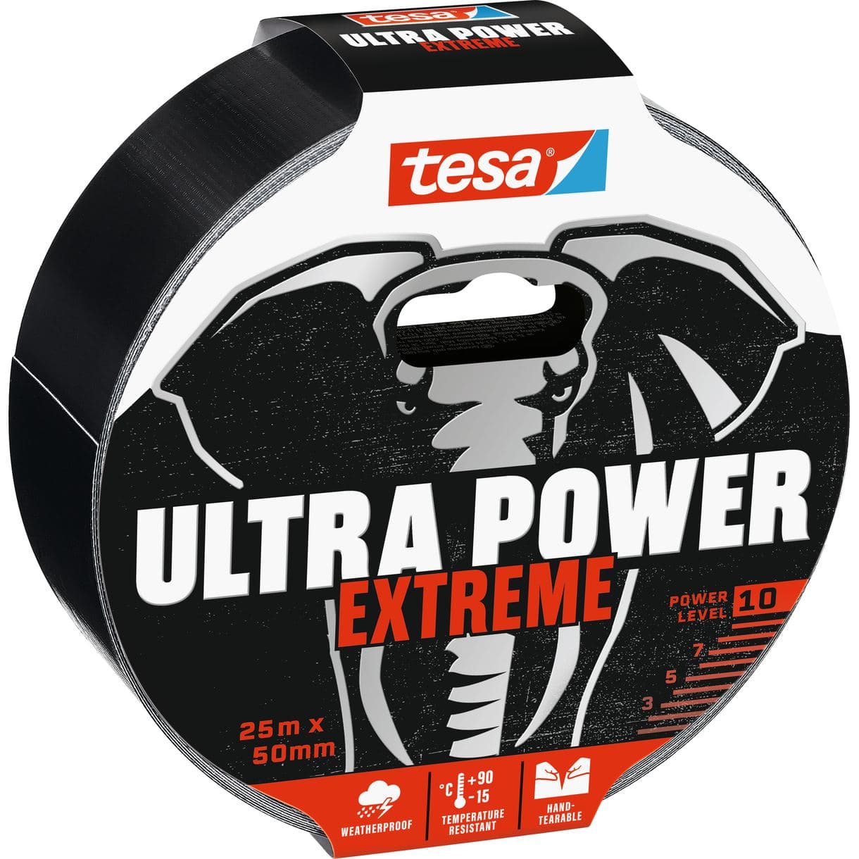 REPARATIONSTEJP 56422 ULTRA POWER TESA SVART 50MM 25M