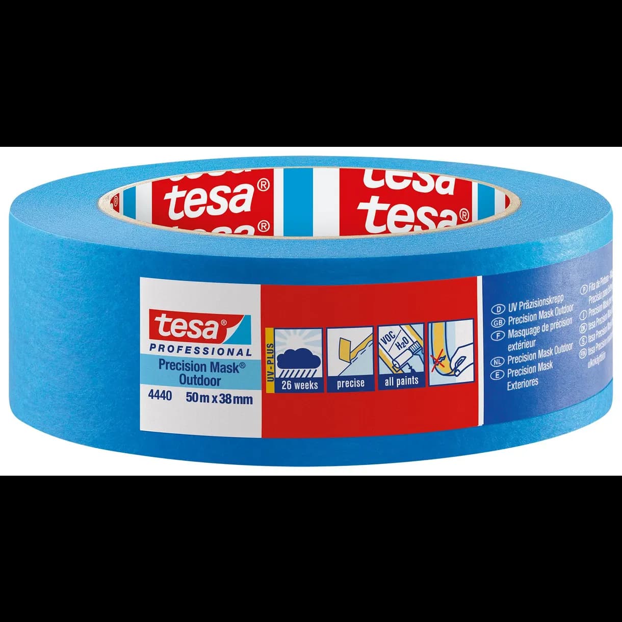 MASKERINGSTEJP PRECISION 4440 OUTDOOR TESA BLÅ 50MX38MM
