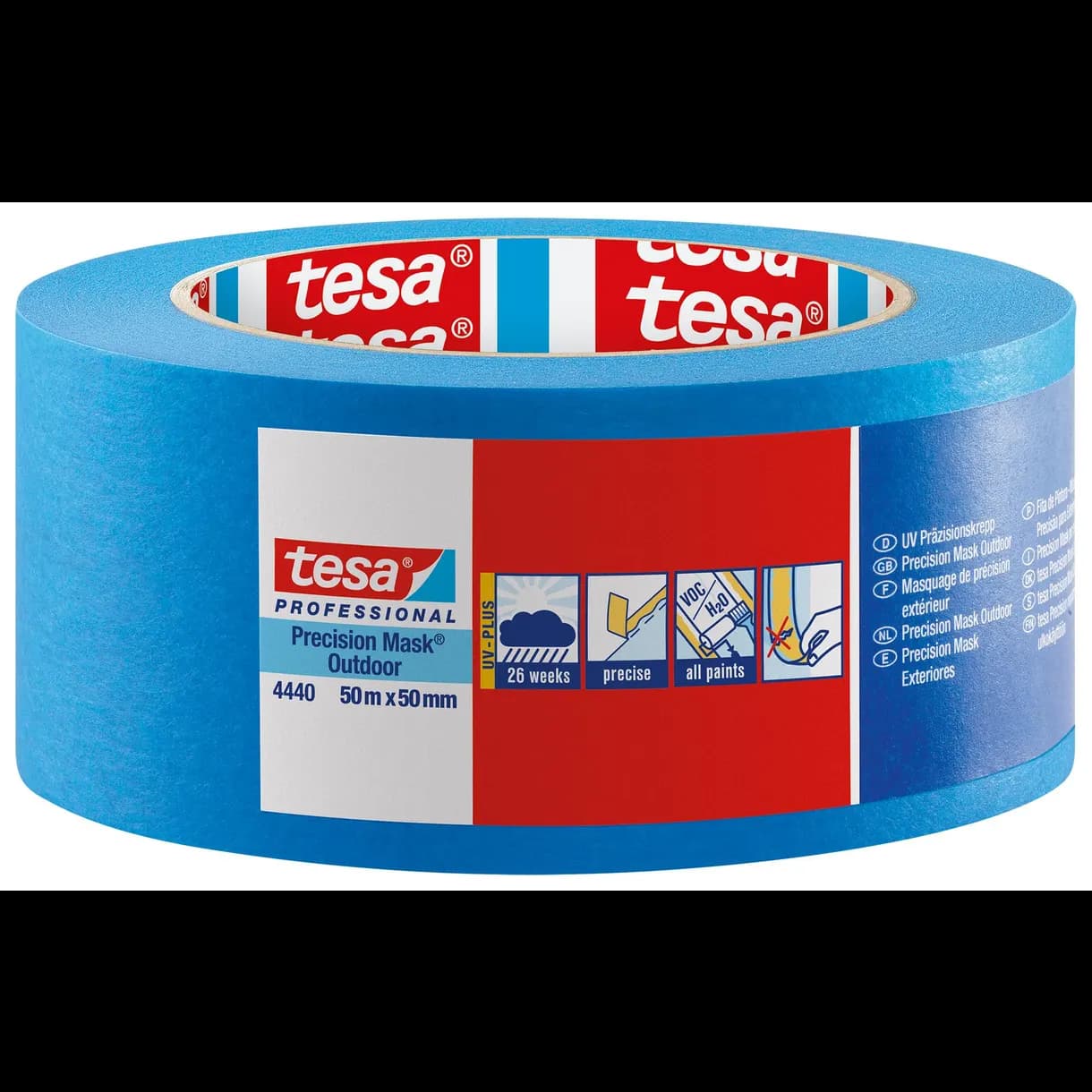 MASKERINGSTEJP PRECISION 4440 OUTDOOR TESA BLÅ 50MX50MM
