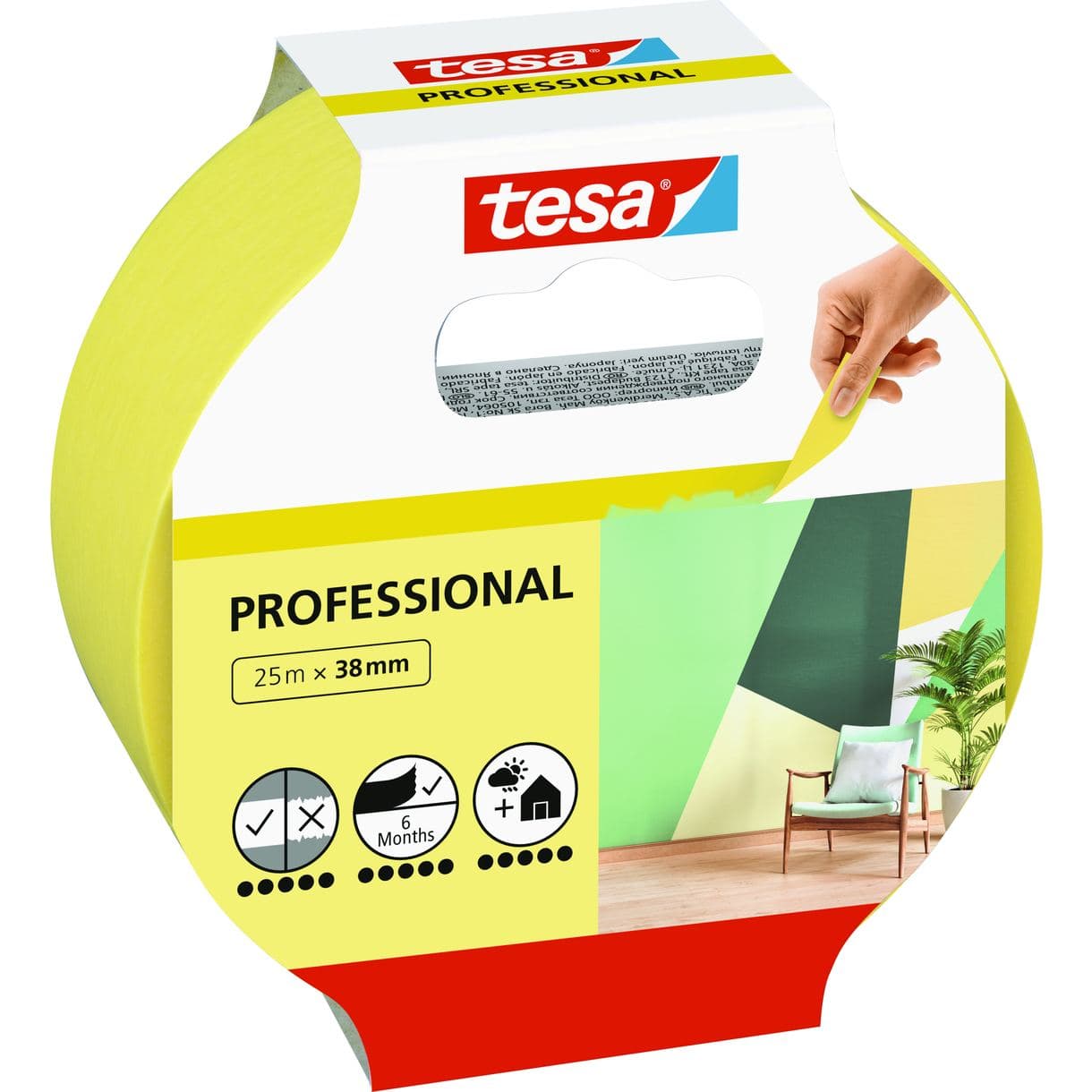 MASKERINGSTEJP PROFESSIONAL 56271 TESA INDOOR 38MM 25M