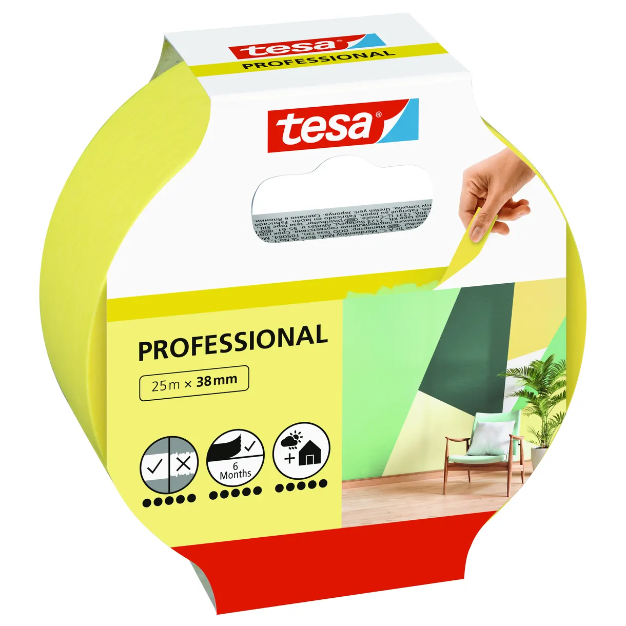 MASKERINGSTEJP PROFESSIONAL 56271 TESA INDOOR 38MM 25M