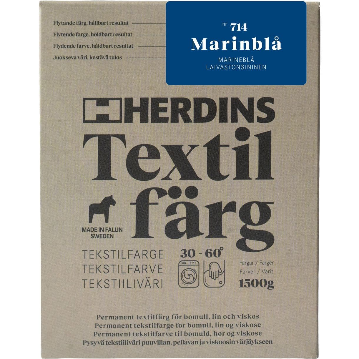 TEXTILFÄRG FLYTANDE MARINBLÅ