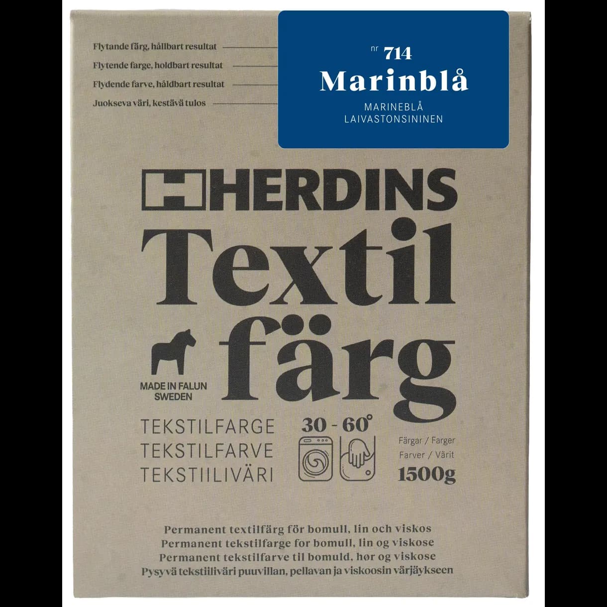 TEXTILFÄRG FLYTANDE MARINBLÅ