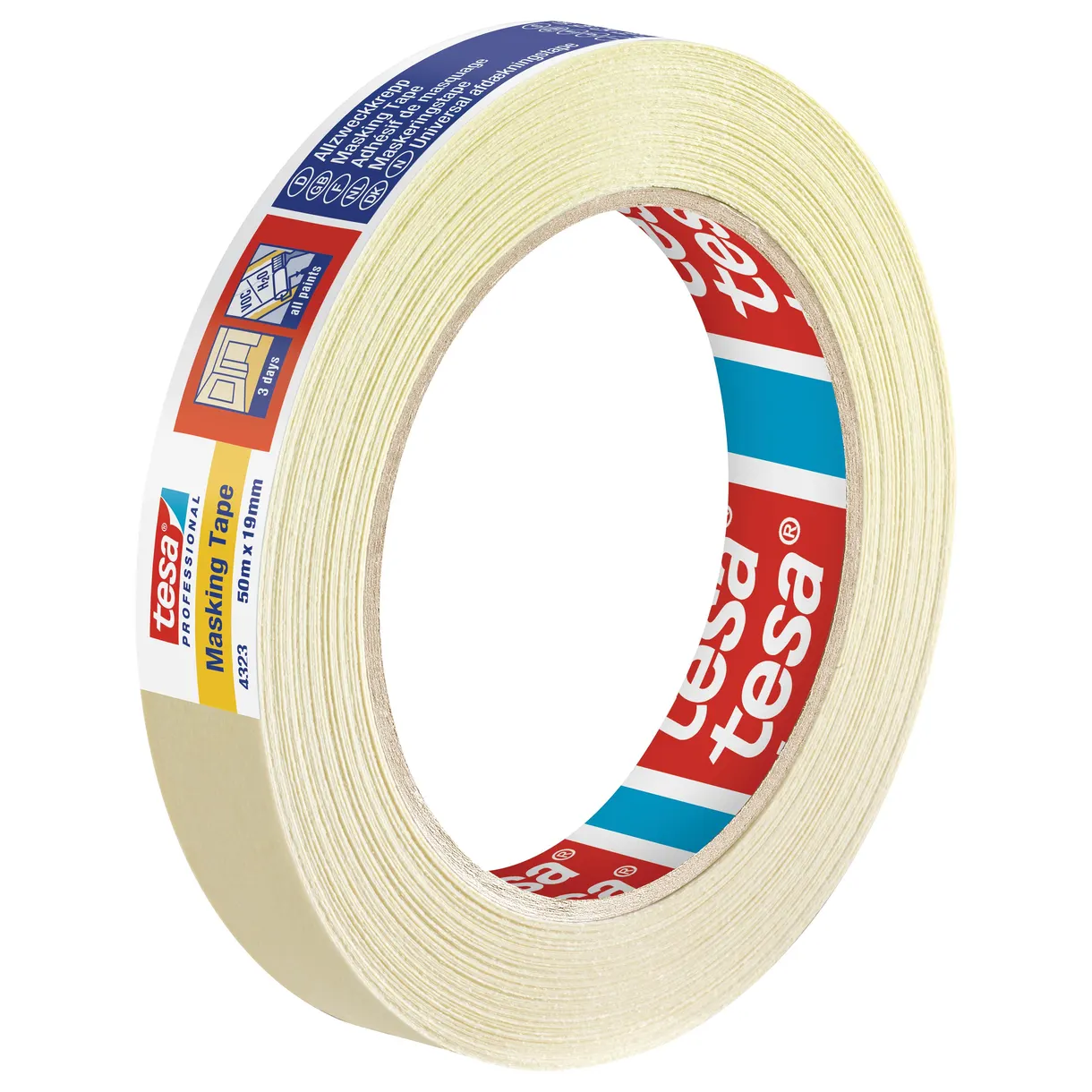 MASKERINGSTEJP 4323 TESA 3 DAGAR 50MX19MM