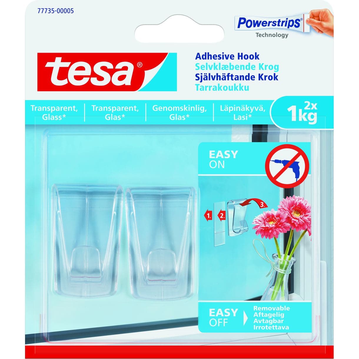 KROK 77735 SJÄLVHÄFTANDE TRANS YTOR/GLAS 1KG 2ST