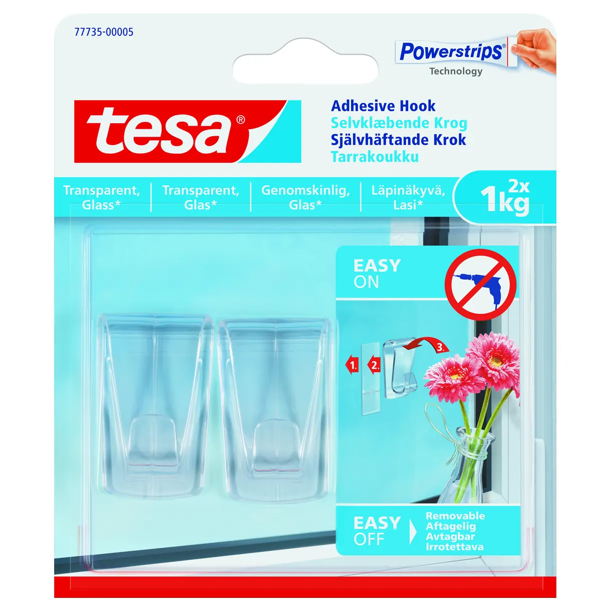 KROK 77735 SJÄLVHÄFTANDE TRANS YTOR/GLAS 1KG 2ST