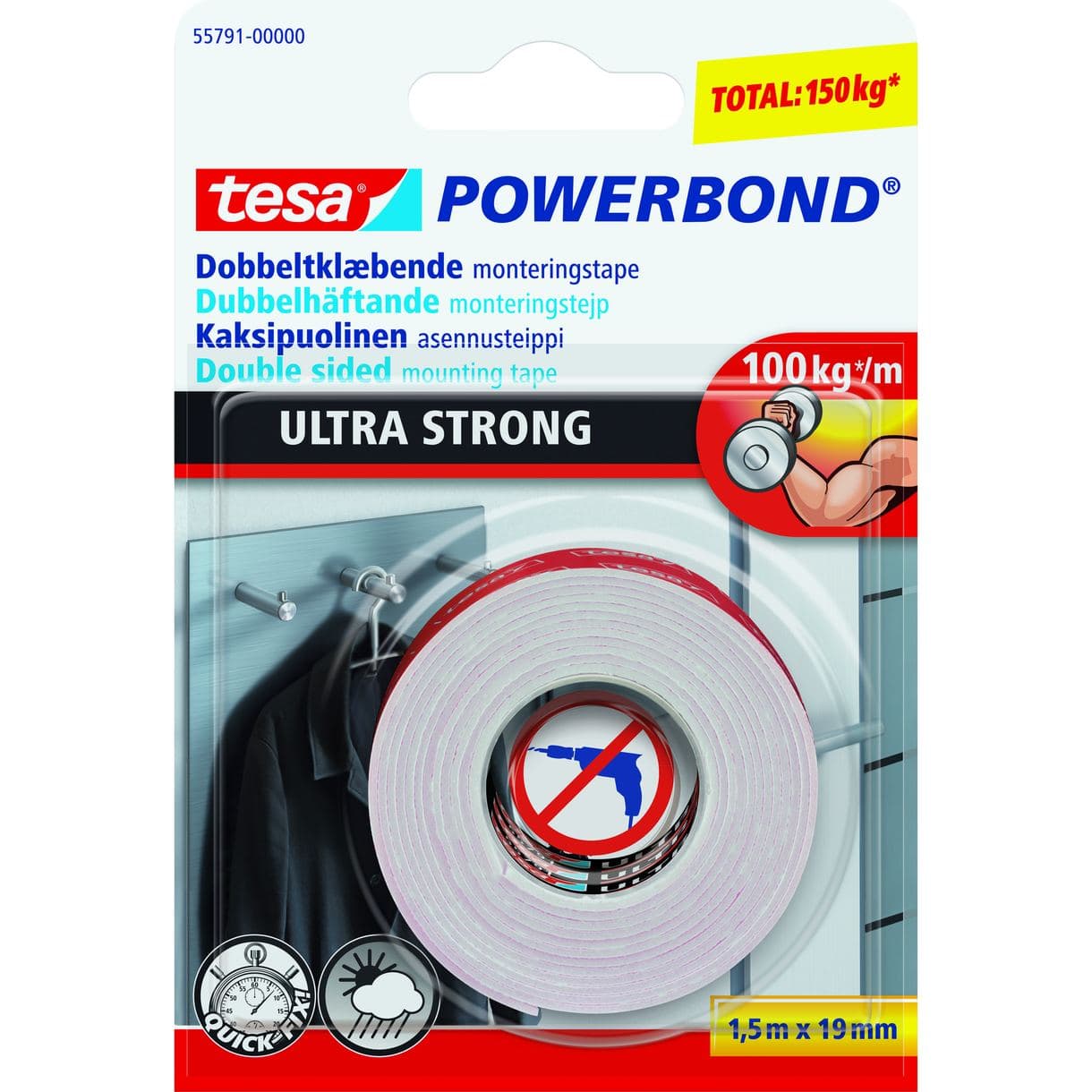 MONTERINGSTEJP 55791 TESA ULTRA POWERBOND 19MM 1,5M
