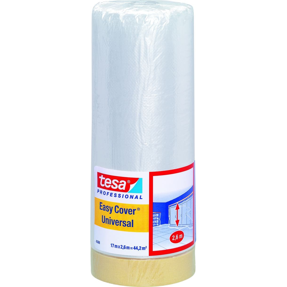 MASKERINGSFOLIE EASY COVER UNIVERSAL TESA 17MX2600MM