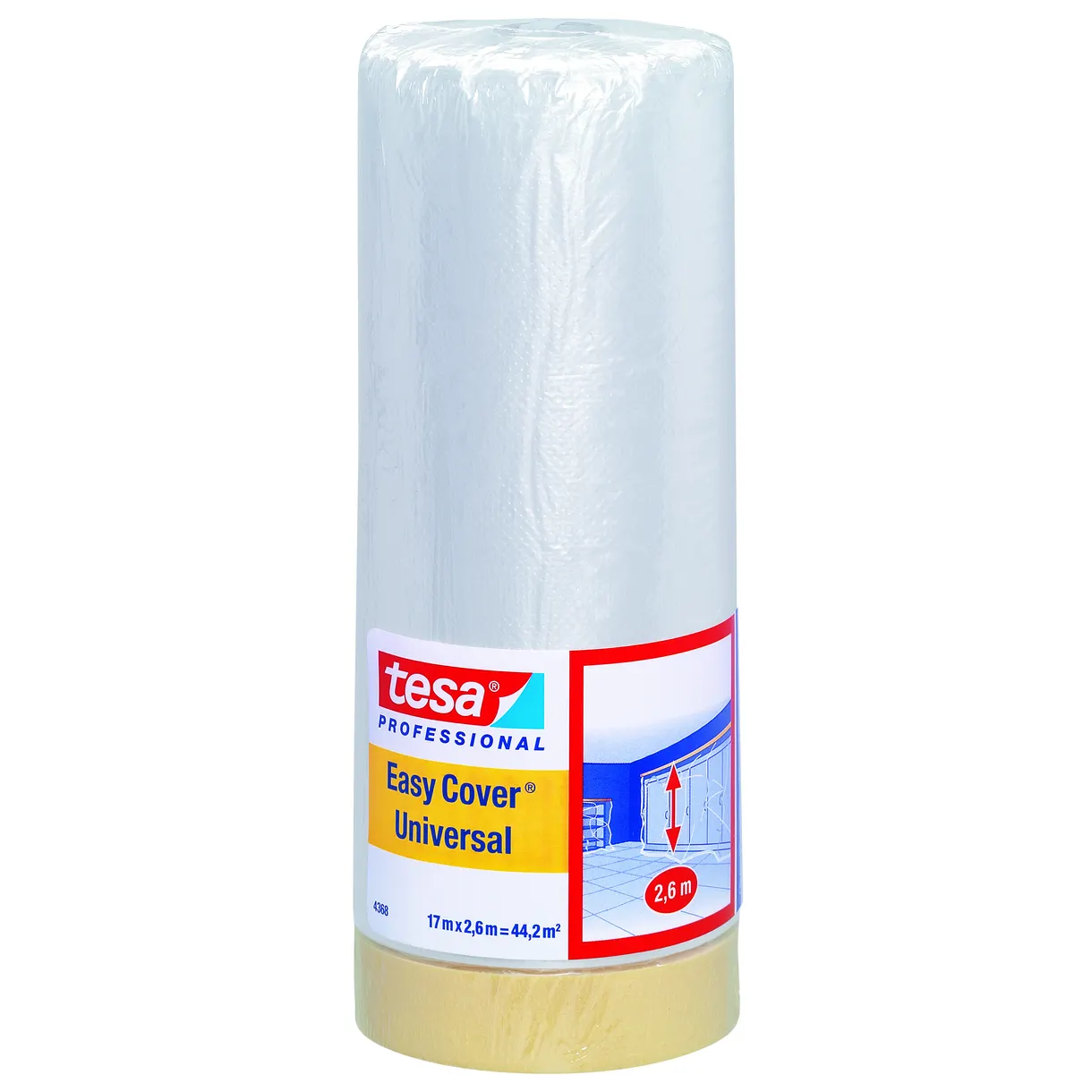 MASKERINGSFOLIE EASY COVER UNIVERSAL TESA 17MX2600MM