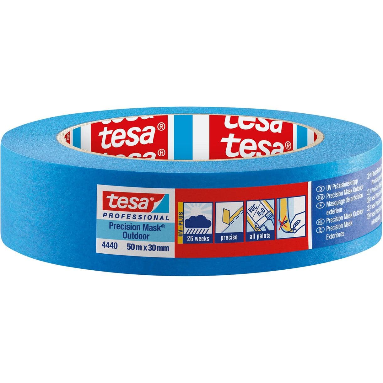 MASKERINGSTEJP PRECISION 4440 OUTDOOR TESA BLÅ 50MX30MM