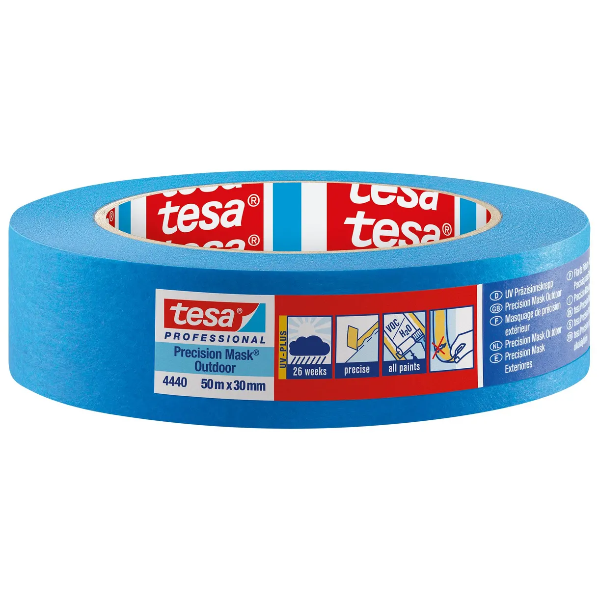 MASKERINGSTEJP PRECISION 4440 OUTDOOR TESA BLÅ 50MX30MM
