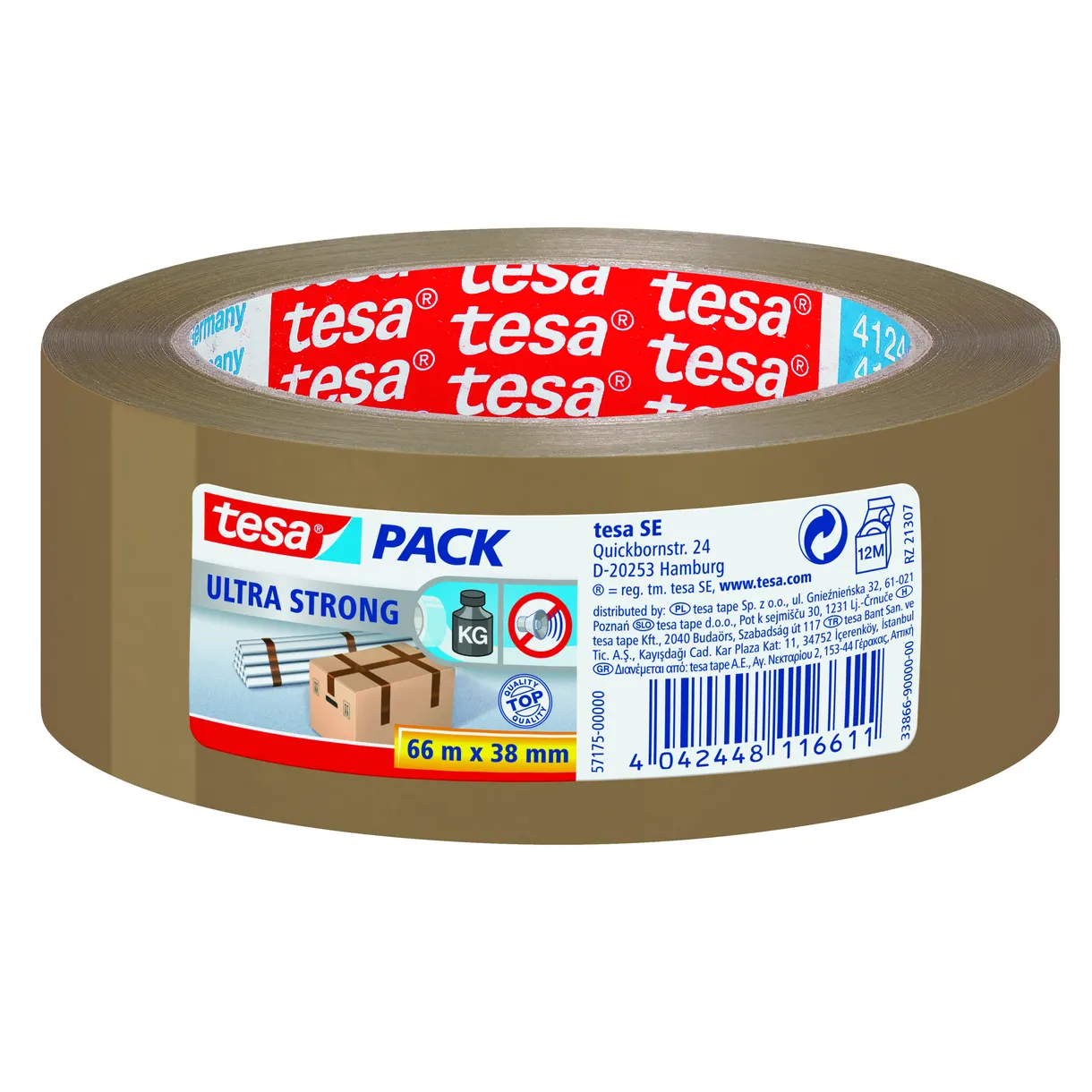PACKTEJP ULTRA STRONG 57175 TESA BRUN 38MM 66M