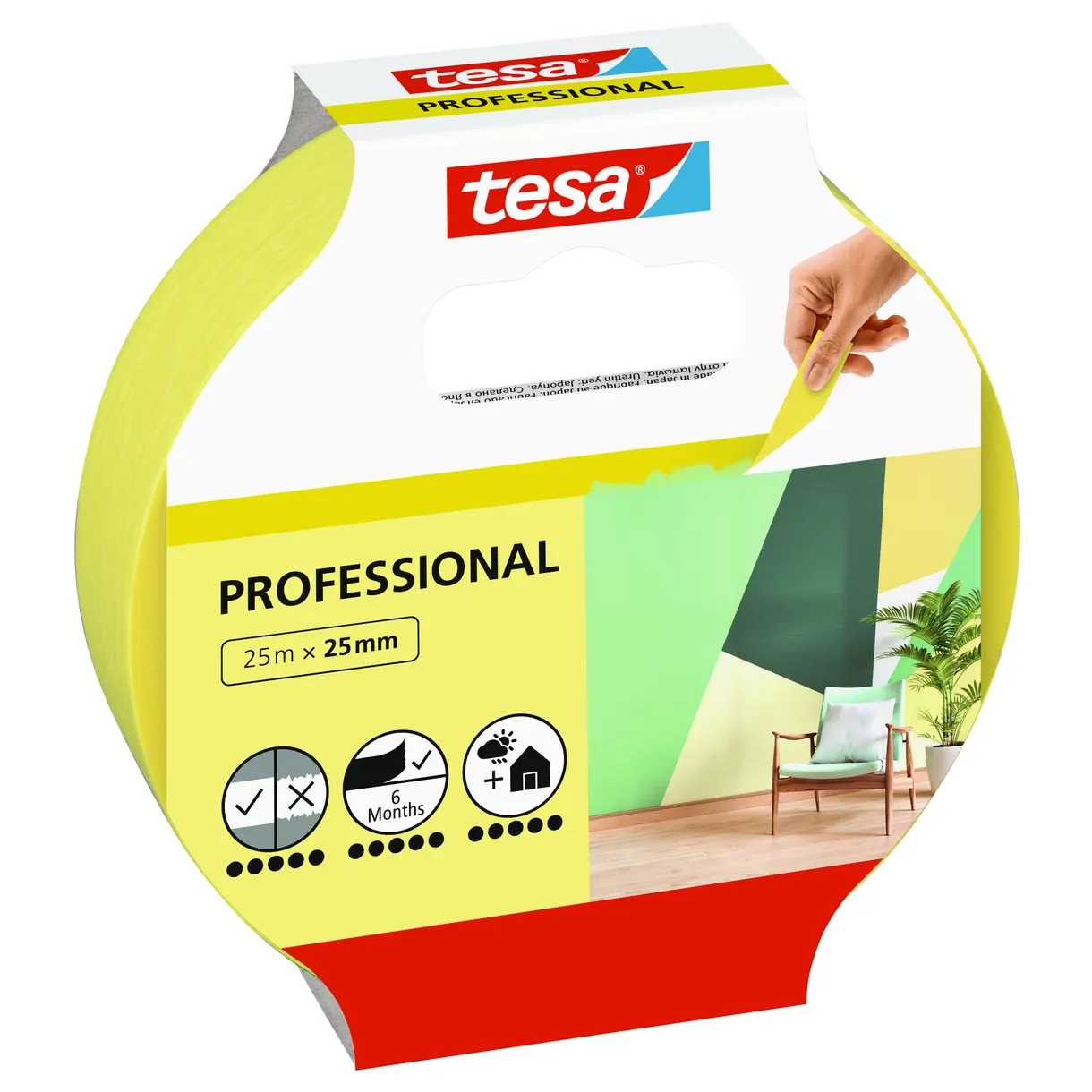 MASKERINGSTEJP PROFESSIONAL 56270 TESA INDOOR 25MM 25M
