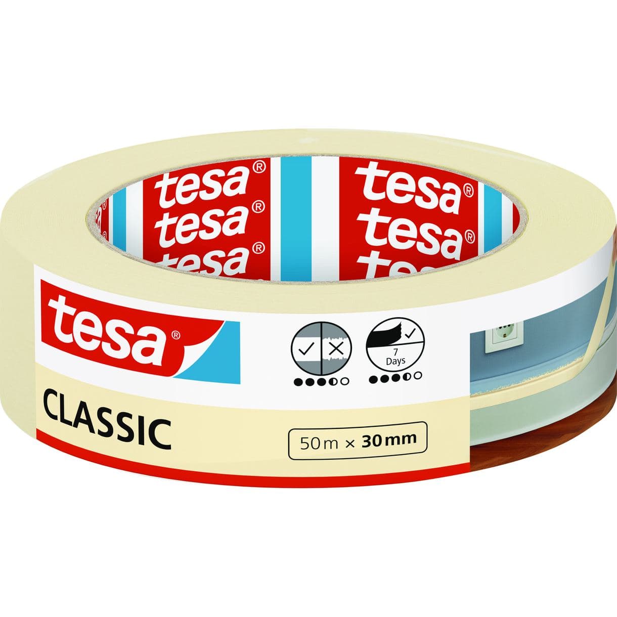 MASKERINGSTEJP CLASSIC 52805 TESA 30MM 50M