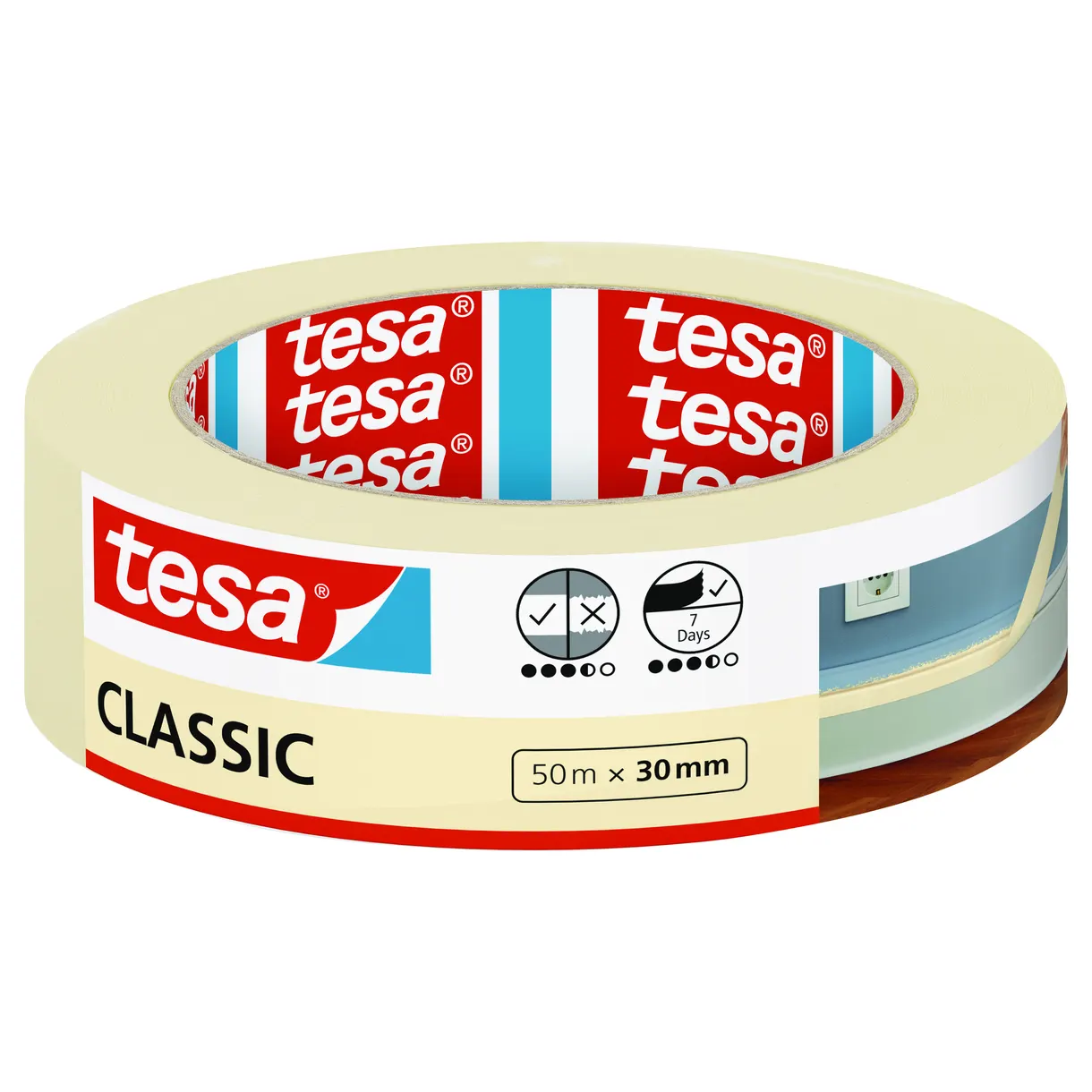 MASKERINGSTEJP CLASSIC 52805 TESA 30MM 50M