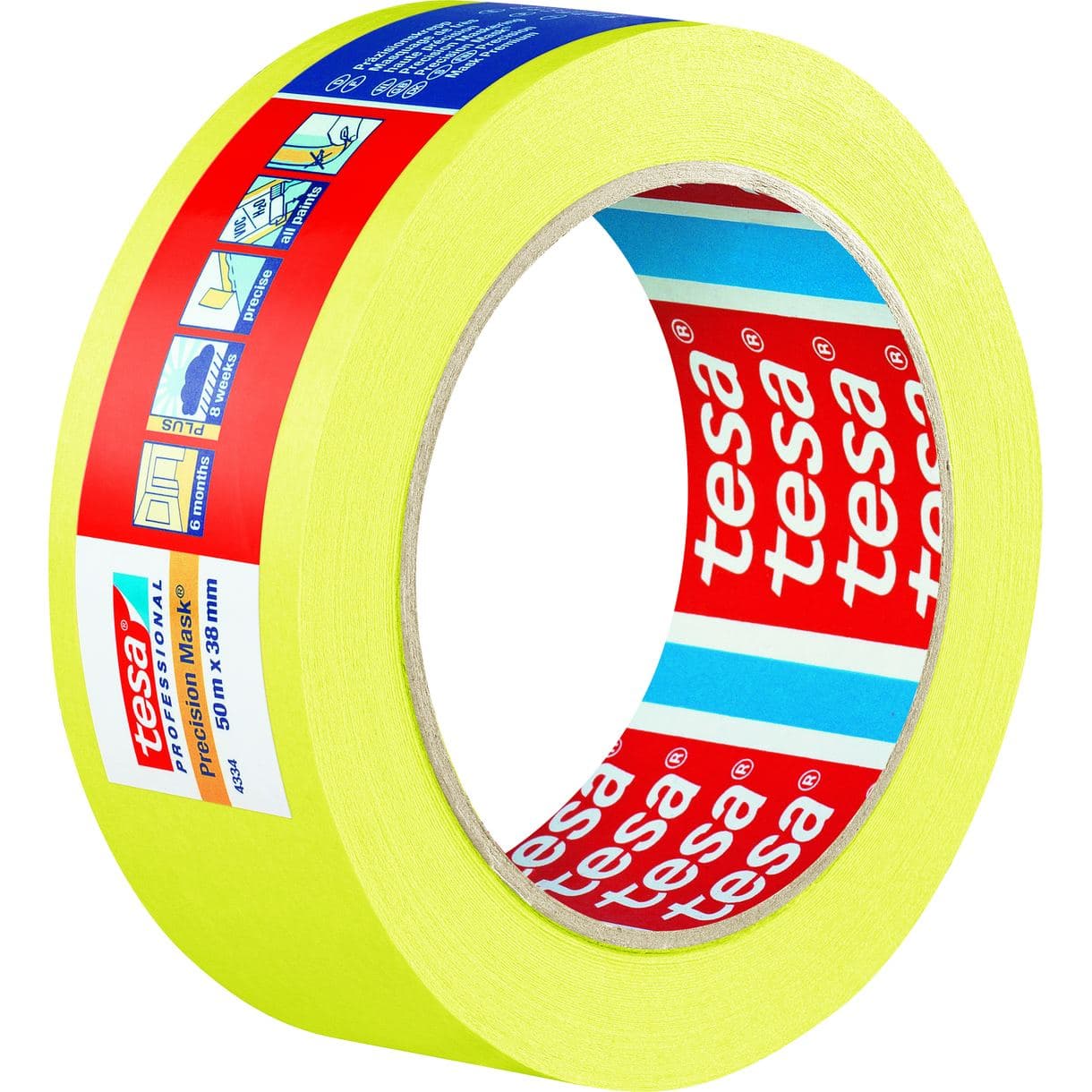 MASKERINGSTEJP PRECISION 4334 INDOOR TESA 6MÅN 50MX38MM