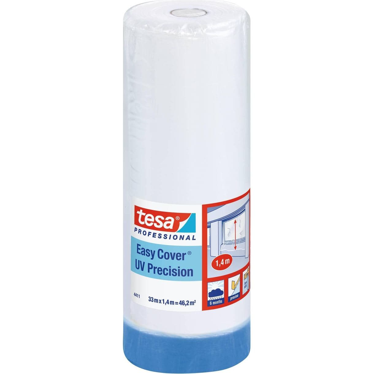 MASKERINGSFOLIE EASY COVER UV PRECISION TESA 33MX1400MM
