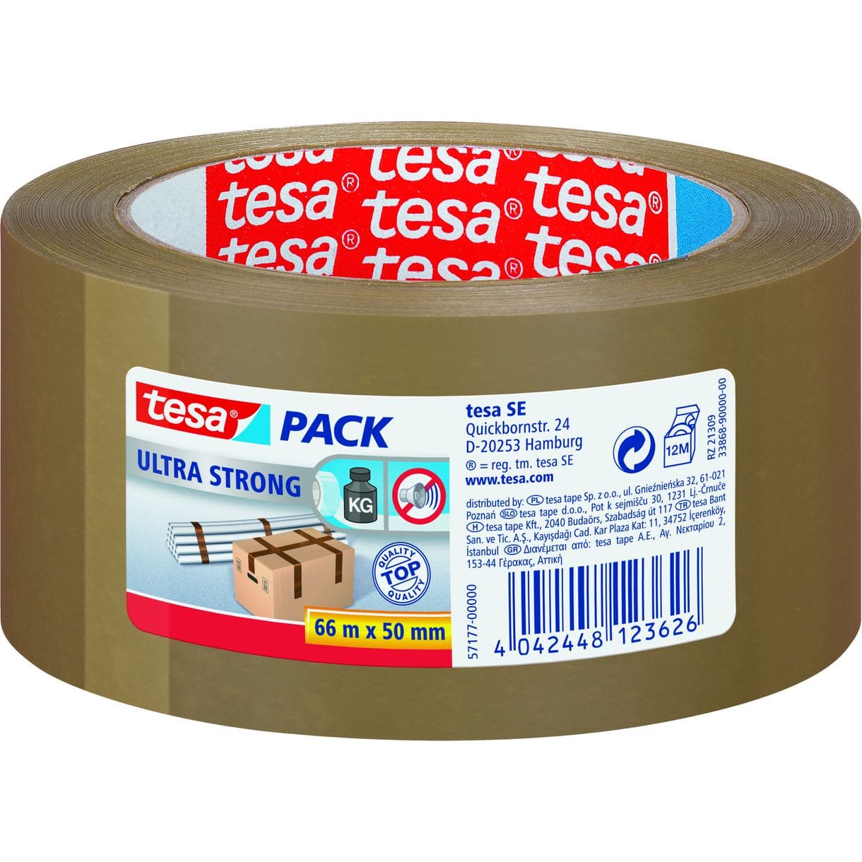PACKTEJP ULTRA STRONG 57177 TESA BRUN 50MM 66M