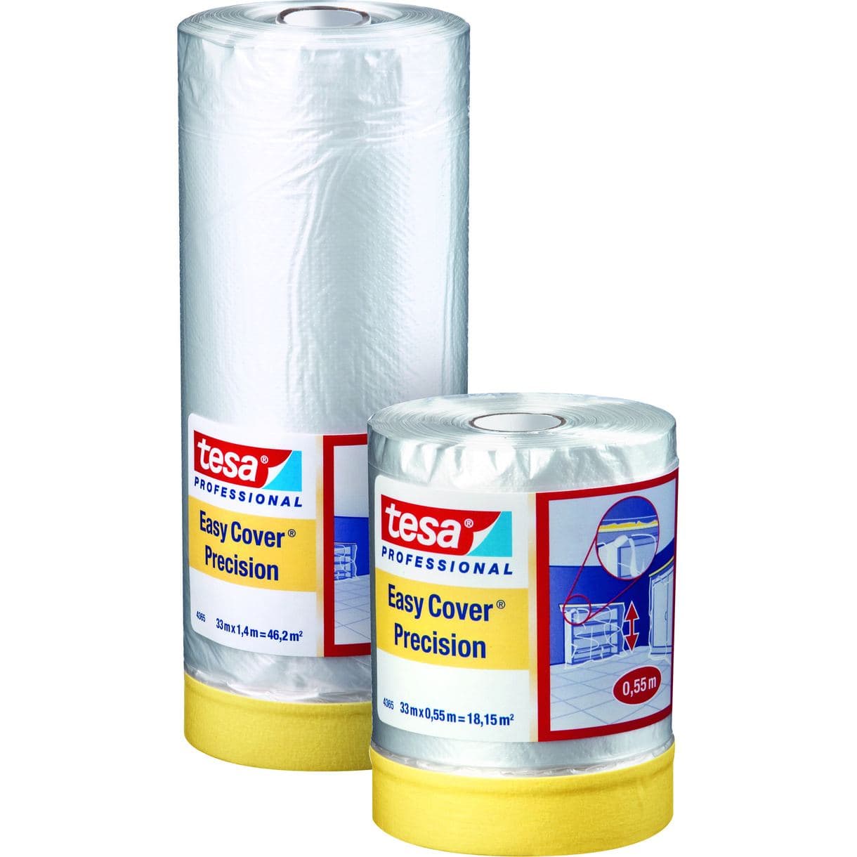 MASKERINGSFOLIE EASY COVER PRECISION TESA 1400MM 33M