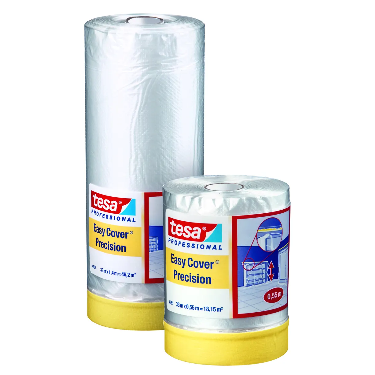 MASKERINGSFOLIE EASY COVER PRECISION TESA 1400MM 33M