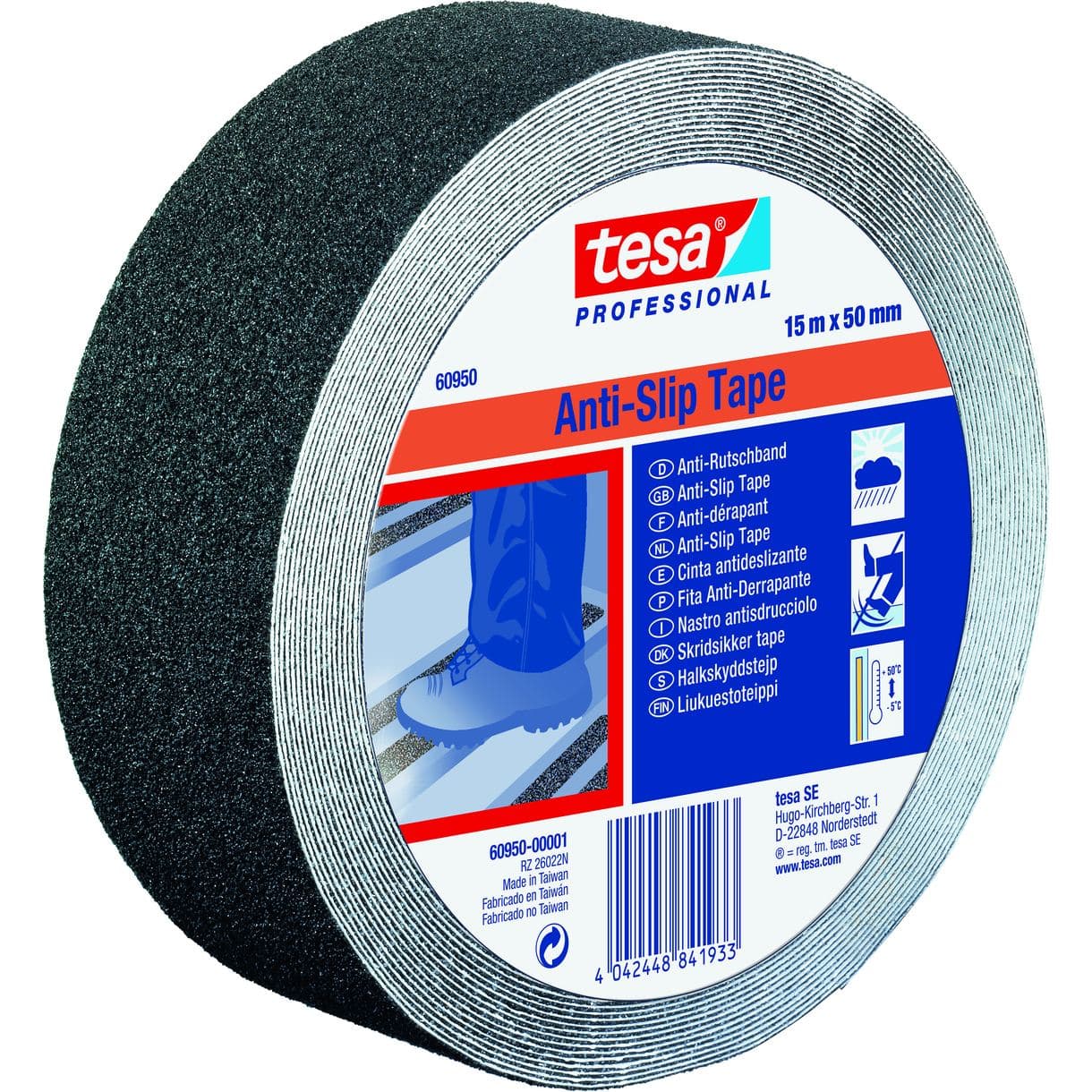 HALKSKYDDSTEJP 60950 TESA SVART 15MX50MM