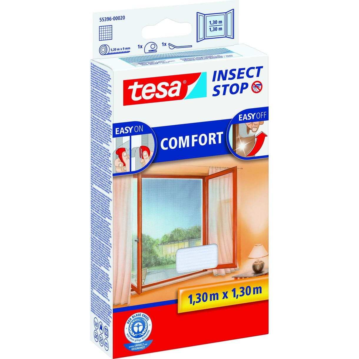 INSEKTSNÄT FÖNSTER 55396 INÅTGÅENDE TESA VIT 1,3MX1,3M