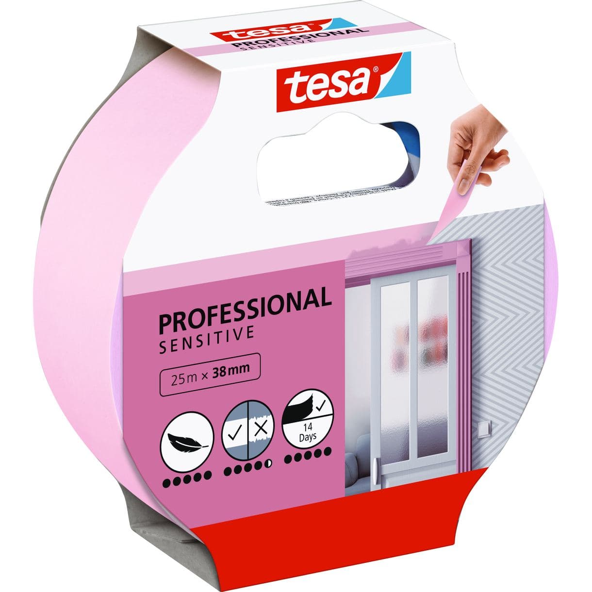 MASKERINGSTEJP PROFESSIONAL 56261 SENSITIVE TESA 25MM 25M
