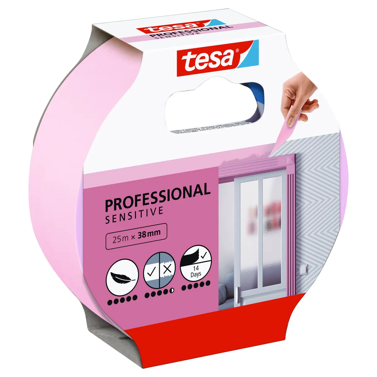 MASKERINGSTEJP PROFESSIONAL 56261 SENSITIVE TESA 25MM 25M