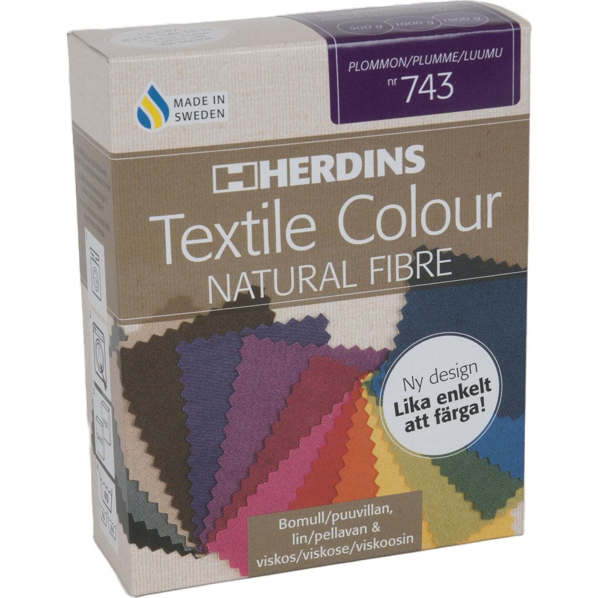 TEXTILFÄRG FLYTANDE PLOMMON