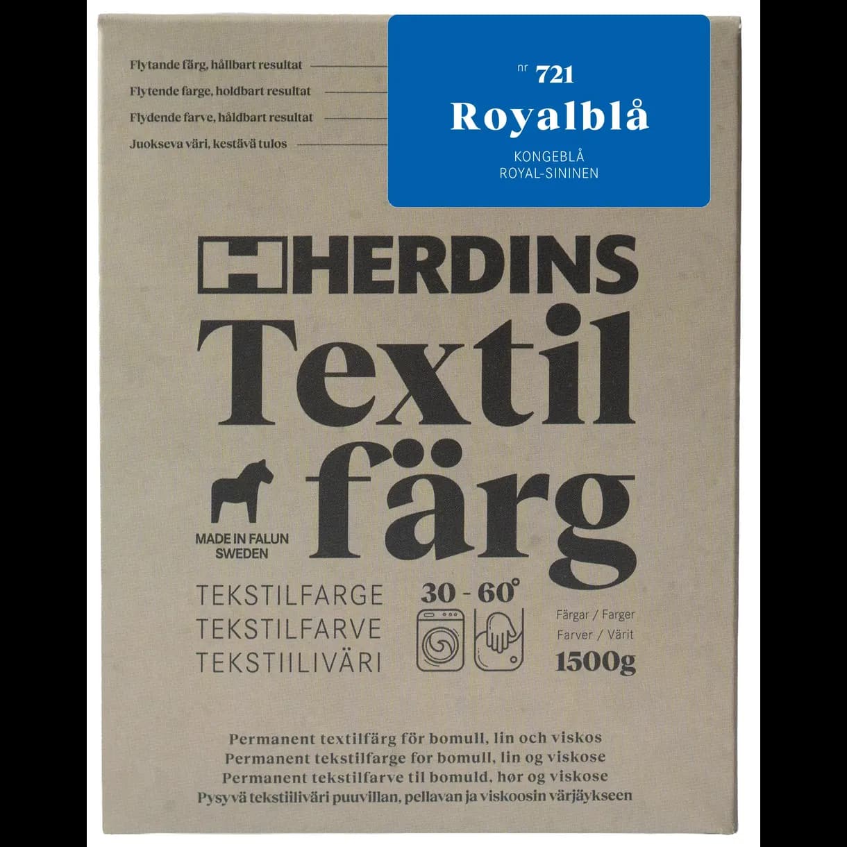 TEXTILFÄRG FLYTANDE ROYALBLÅ