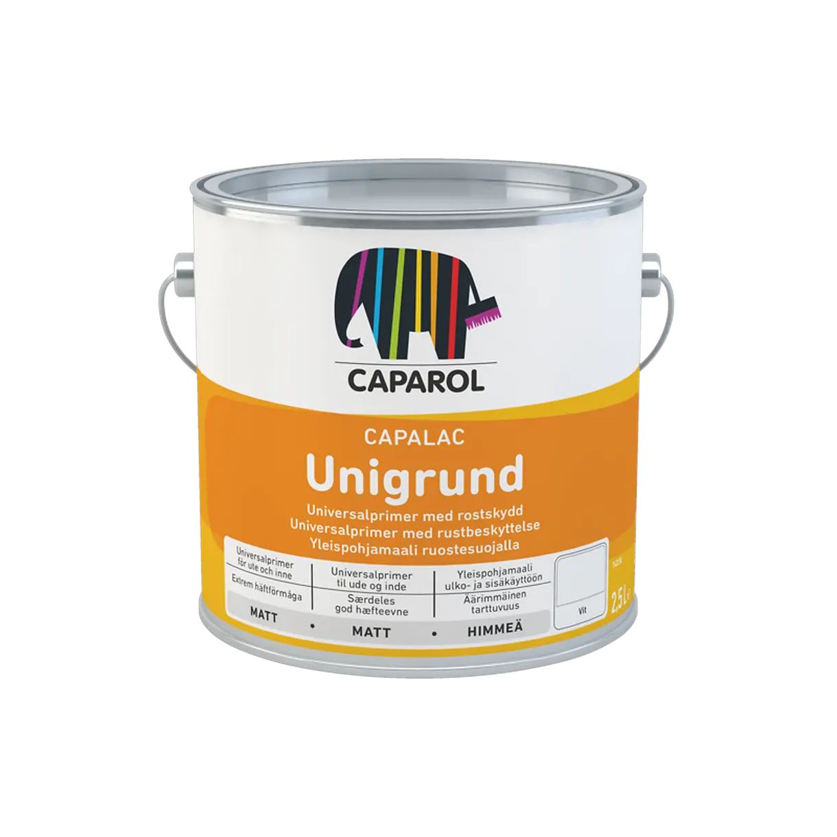 GRUNDFÄRG UNIGRUND CAPALAC VIT 2,5L