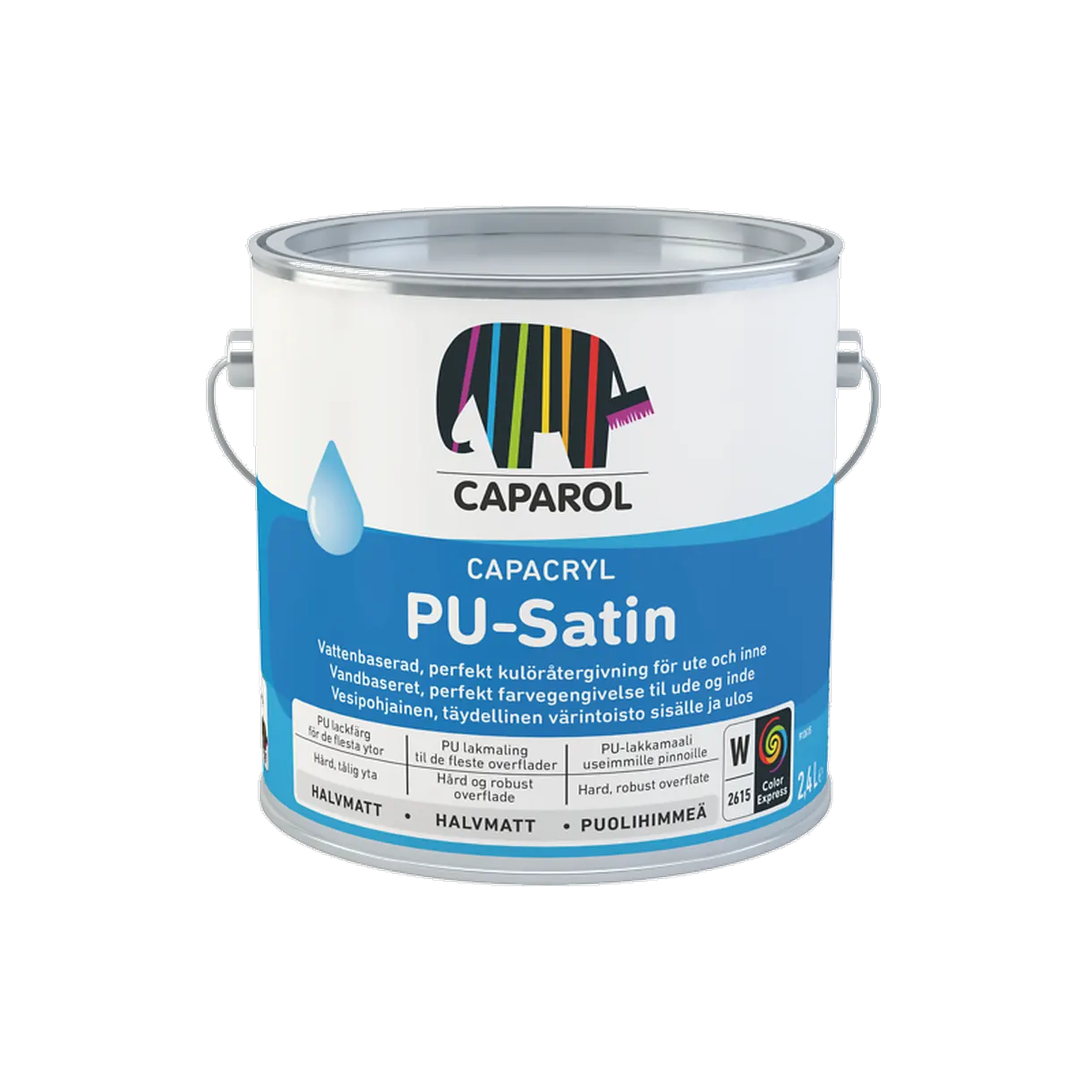 LACKFÄRG PU-SATIN 2,4 L