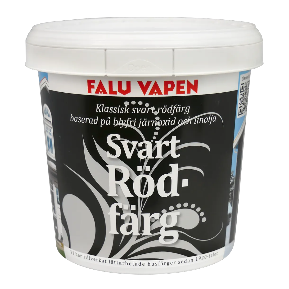 RÖDFÄRG FALU VAPEN SVART PENSELKVALITÉT 1L