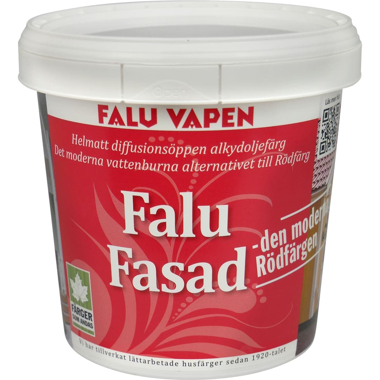 FASADFÄRG FALU VAPEN BRYTBAS VIT 0,9L