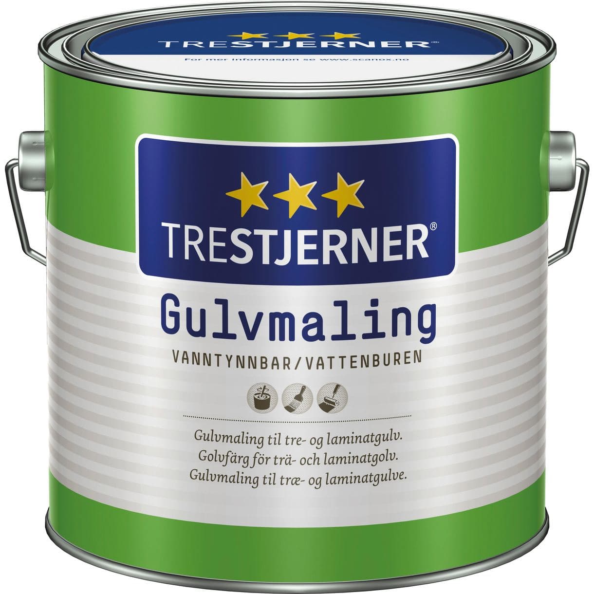 GOLVFÄRG TRESTJERNER HALVBLANK C-BAS 2,7L