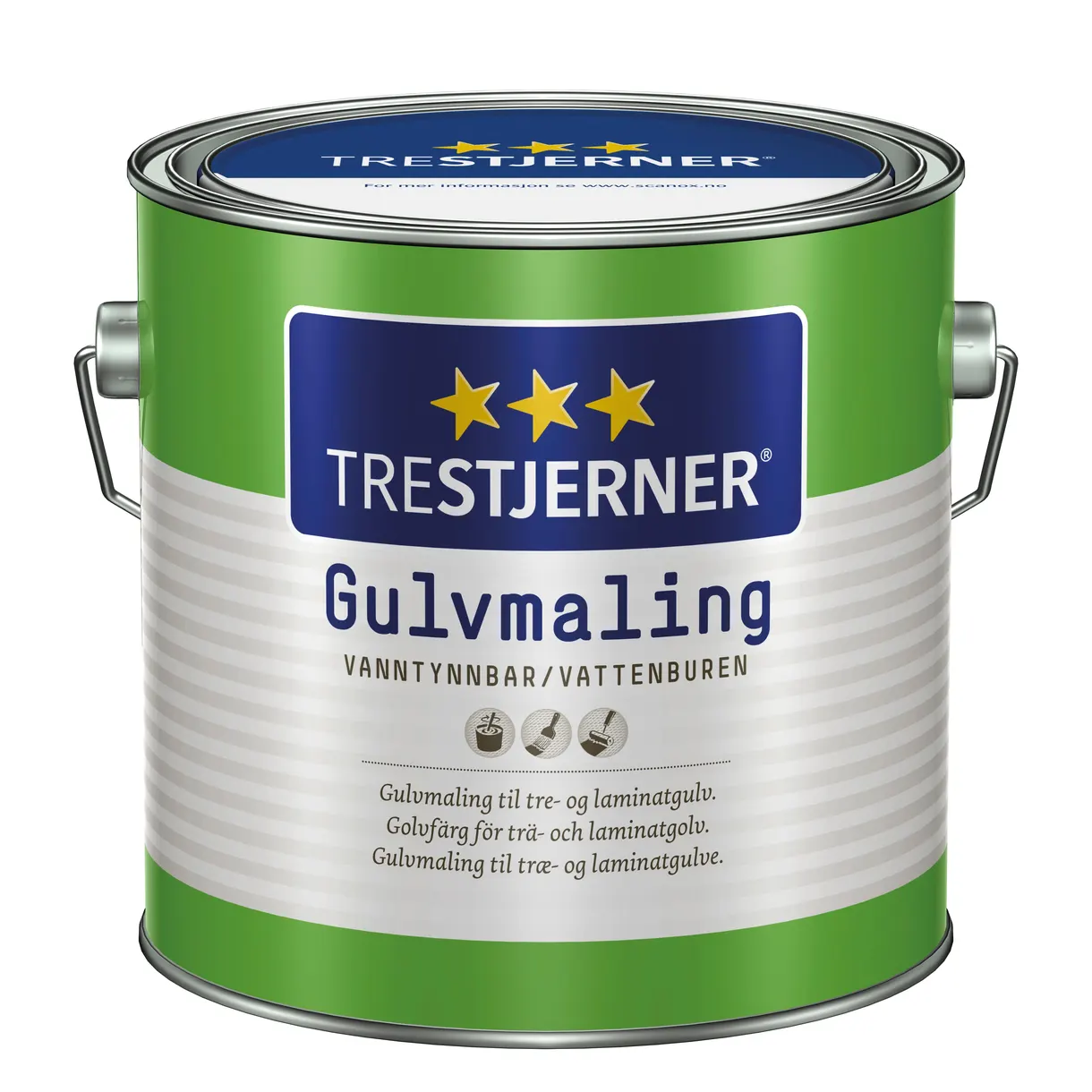 GOLVFÄRG TRESTJERNER HALVBLANK C-BAS 2,7L